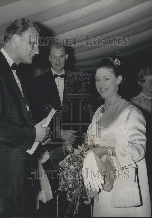 1966 Press Photo Princess Margaret Lord Snowden At Tower Of London Ball - Historic Images