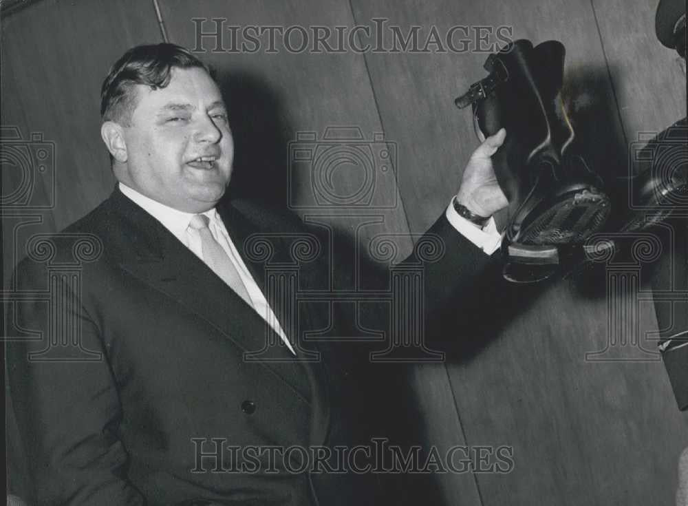 Press Photo Minister of Defense F.J. Strauss - Historic Images