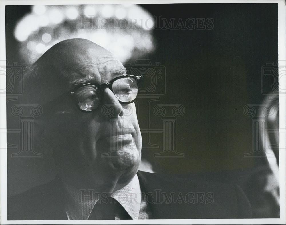 Press Photo John J. Wilson at the Watergate Hearings - Historic Images