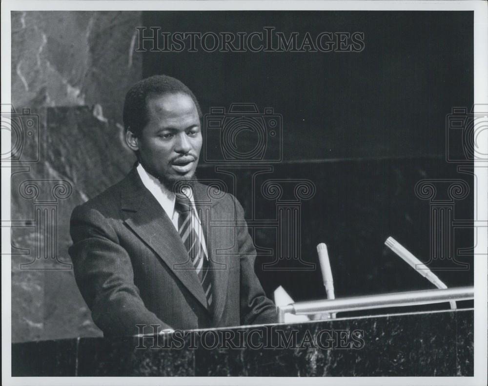 Press Photo UN General Assembly, J.A. Crissano, Foreign Minister Mozambique - Historic Images