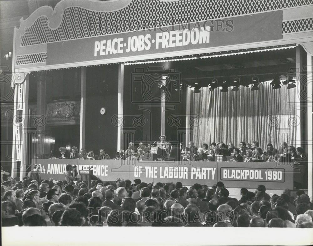 1980 Press Photo Labour Party Conference Blackpool Opening Session General View - Historic Images