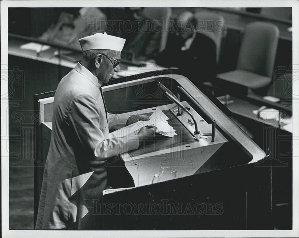 1978 Press Photo Morarji Desai UN Disar~ament - Historic Images