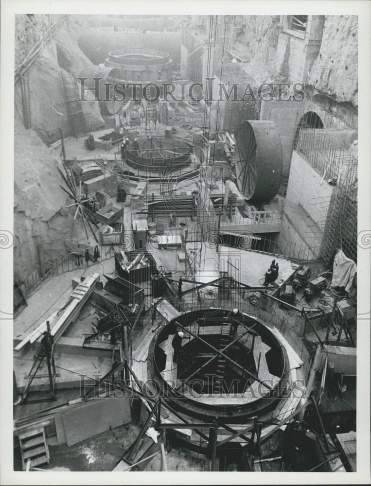 Press Photo Aerial View Of Construction Site - Historic Images