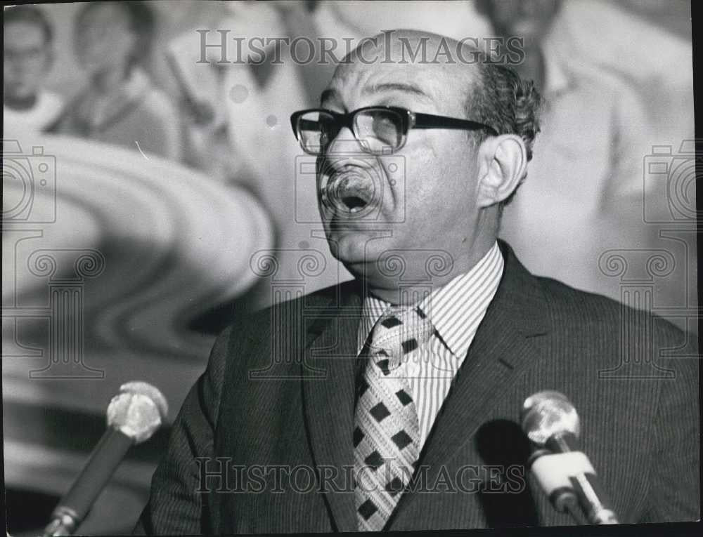 Press Photo Mahmoud Riad Secretary General Arab League - Historic Images