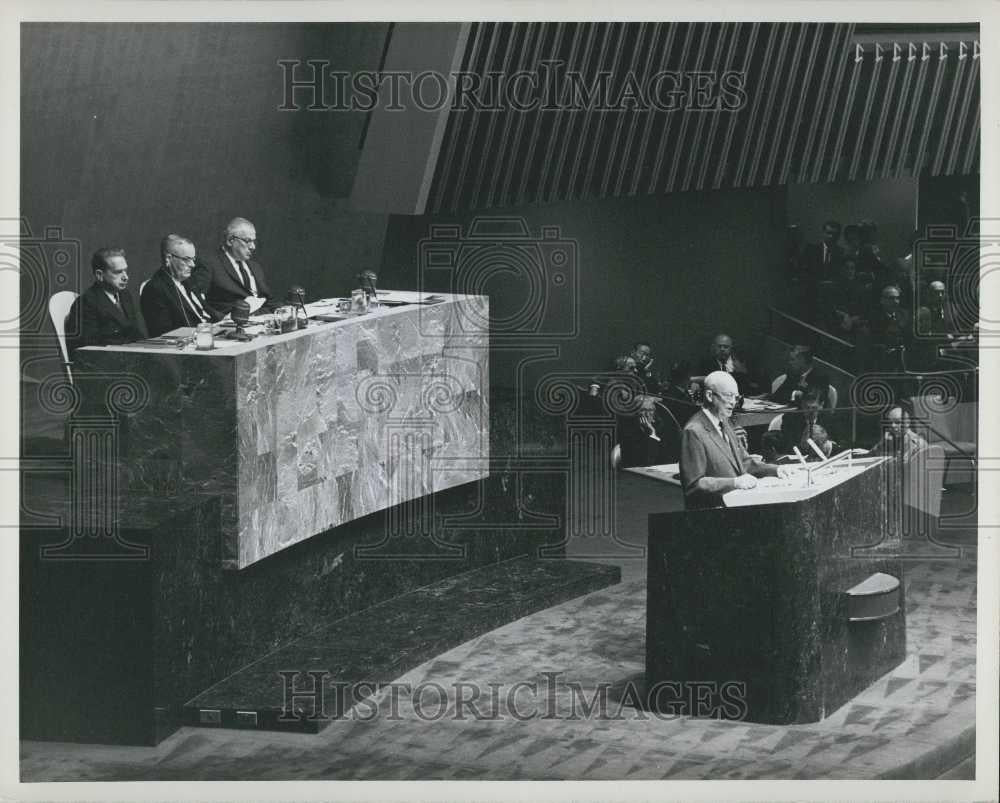 1960 Press Photo UN General Assembly Begins General Debates,Dwight D. Eisenhower - Historic Images