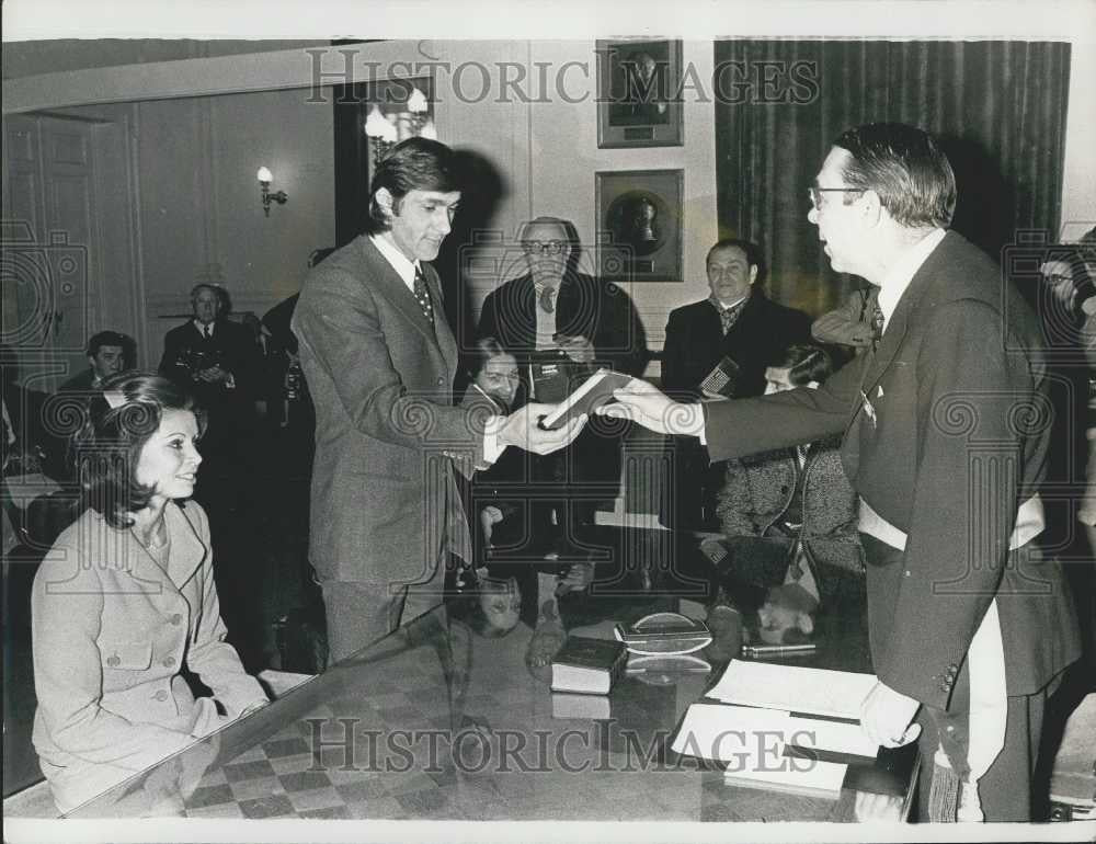 1972 Press Photo Tennis Star Illy Nastase Marries french Heiress - Historic Images