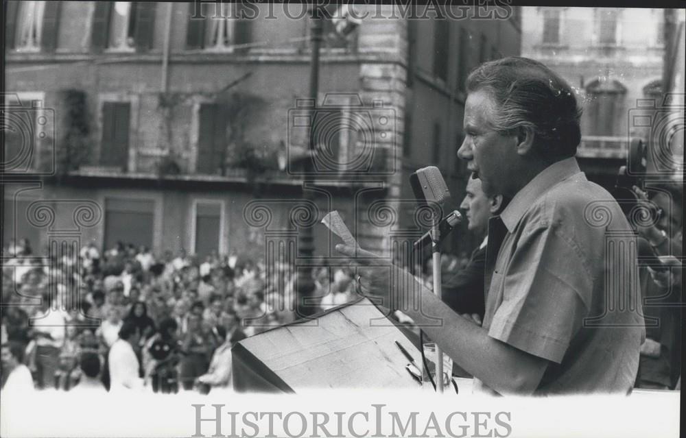 1970 Press Photo Loris Fortuna, President of the League of Divorce in Italy - Historic Images