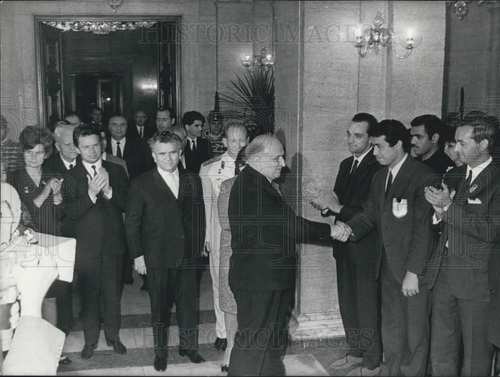 1968 Press Photo PM Todor Zhivkov at 9th World Festival of Youth &amp; Students - Historic Images