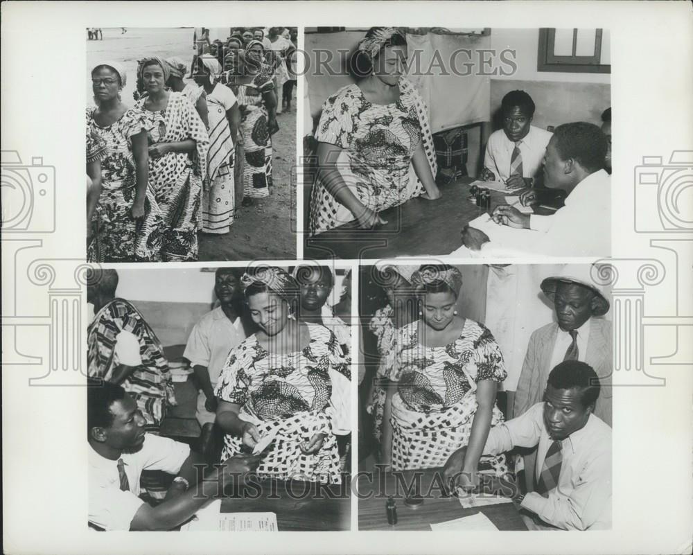 1953 Press Photo Africa&#39;s women march to the Polls: Acara, capital of the Golad - Historic Images