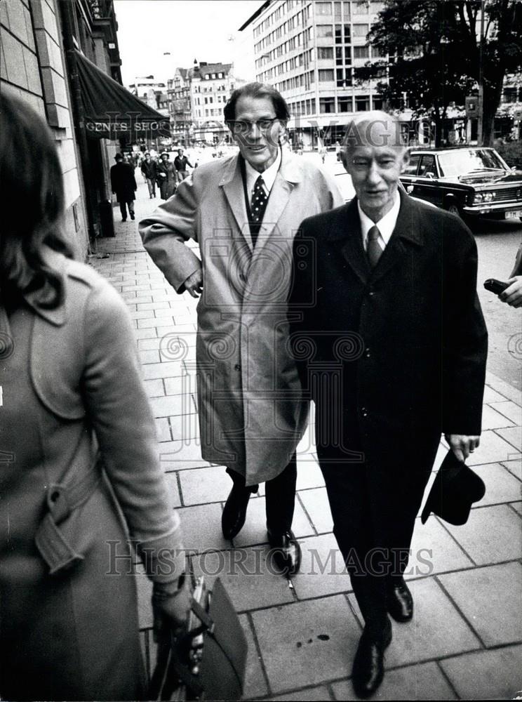 1974 Press Photo Harry Martinsson, Nobel Prize for literature. - Historic Images