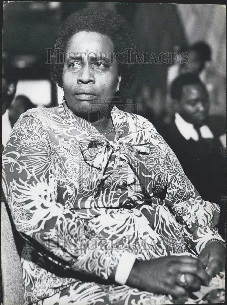 Press Photo Margaret Wambui Kenyatta Daughter of President Kenyatta - Historic Images