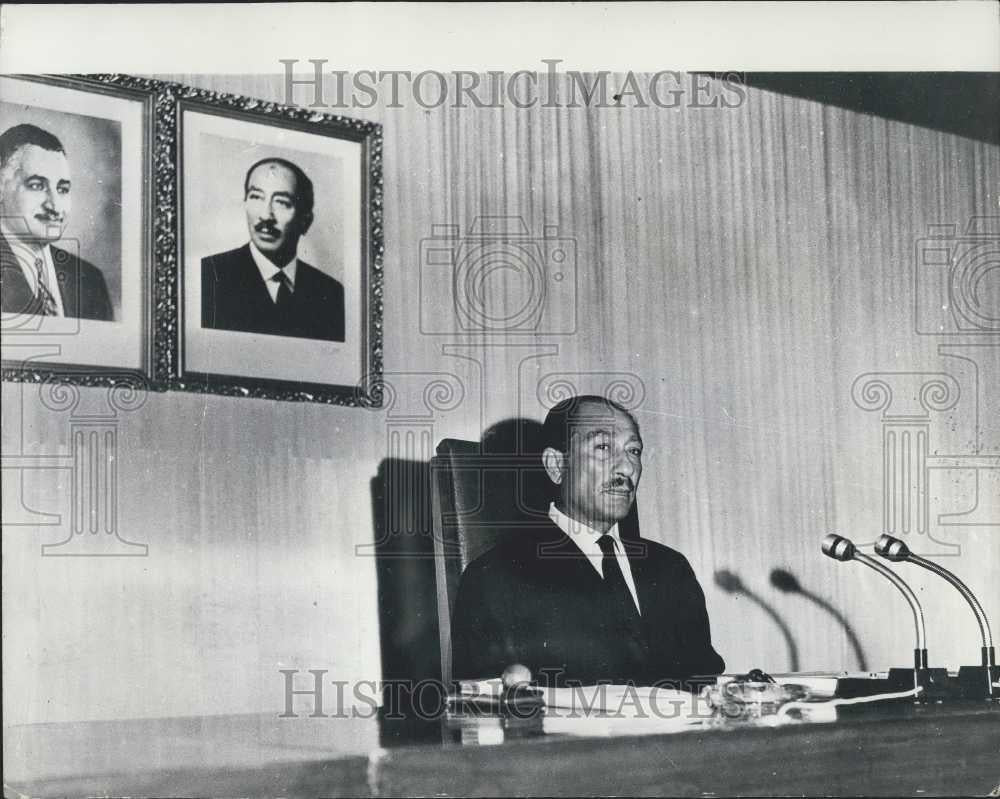 1972 Press Photo President Sadat Ends Soviet Military Missio - Historic Images