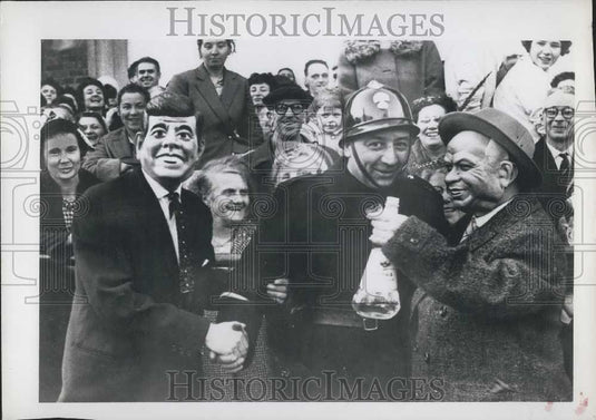 1961 Press Photo Carnival Sime, Belgium - Historic Images