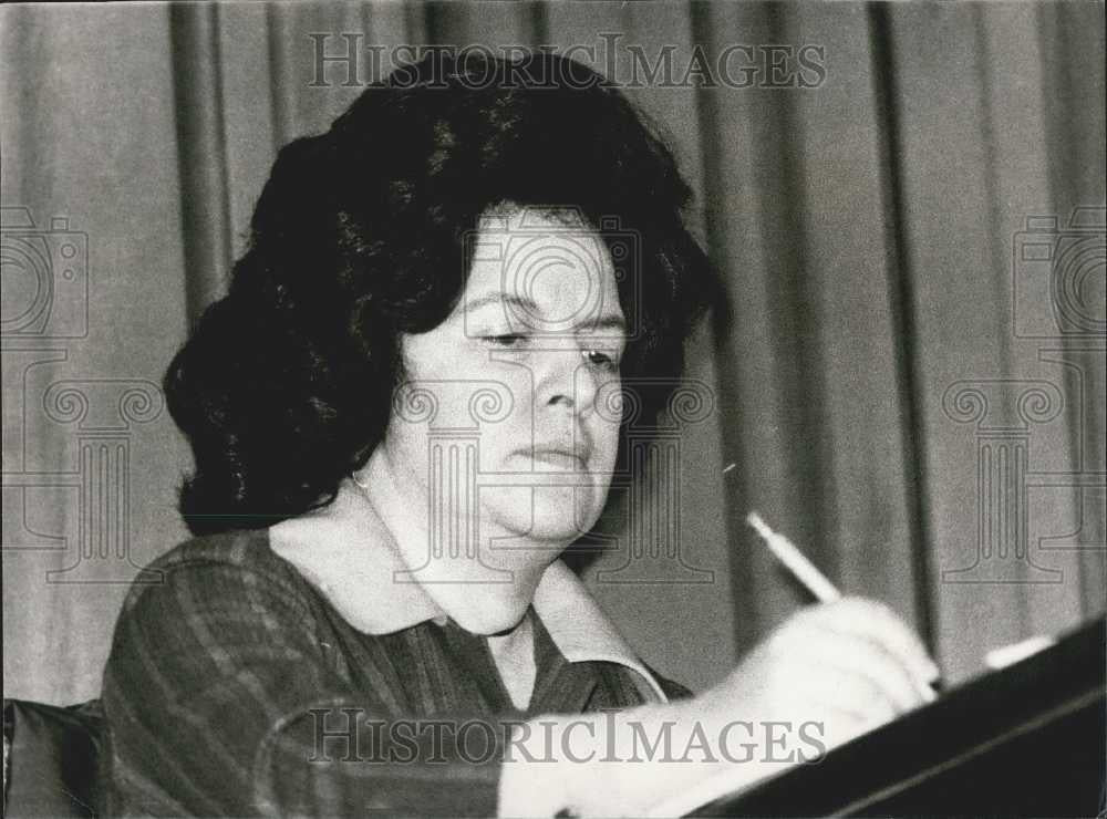 1979 Press Photo Portugal&#39;s First Woman Prime Minister Dr. Pintassiigo - Historic Images