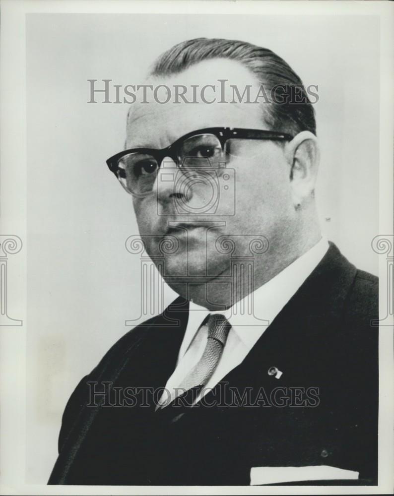 1967 Press Photo Federal Minister of Economic Coop.Hans-Juergen Wischnewski - Historic Images