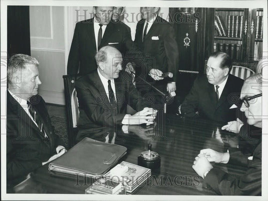 1966 Press Photo Secretary of State Dean Rusk, Finland - Historic Images