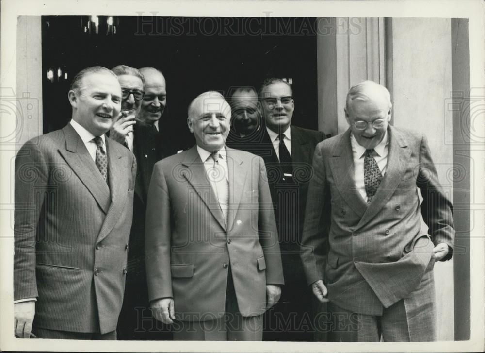 1957 Press Photo  United States Secretary of State Met Mr. Zorin - Historic Images