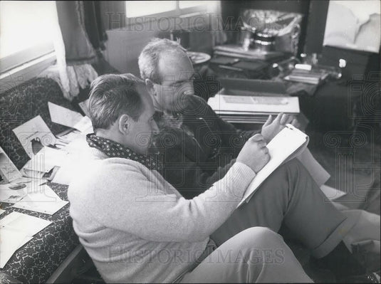 Press Photo Philip Rosenthal & Designer Richard Latham - Historic Images