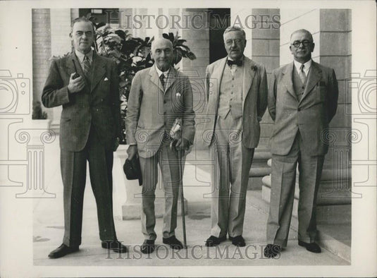 1946 Press Photo British Cabinet Sir  Stafford Cripps,Lord Petimick Lawrence - Historic Images