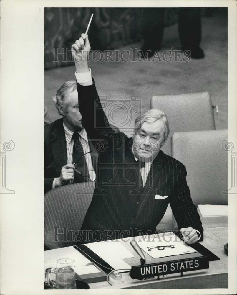 Press Photo Ambassador Moynihan at the UN Security Council National the Ziouisan - Historic Images