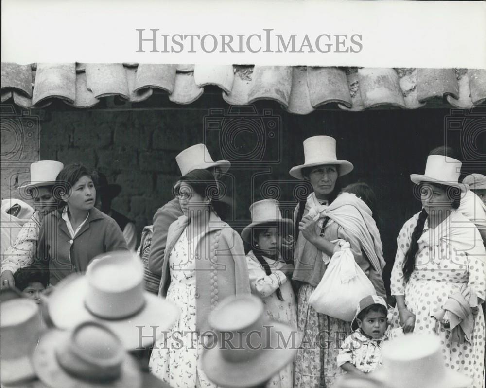 Press Photo Guechna Indians of the Callejon De Huayias - Historic Images