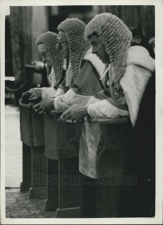 1955 Press Photo Mr. Justices Wellington Lynskey Barry Red Mass Westminster - Historic Images