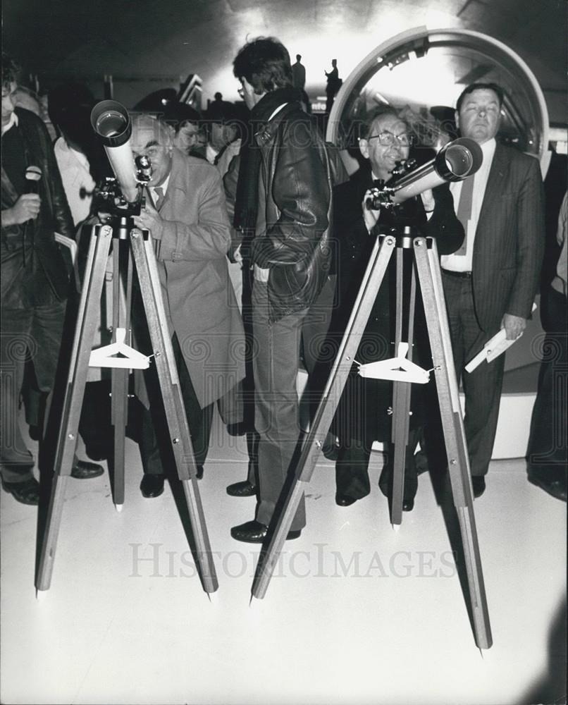 Press Photo Hubert Curien French Minister Research Claude Quin President RATP - Historic Images