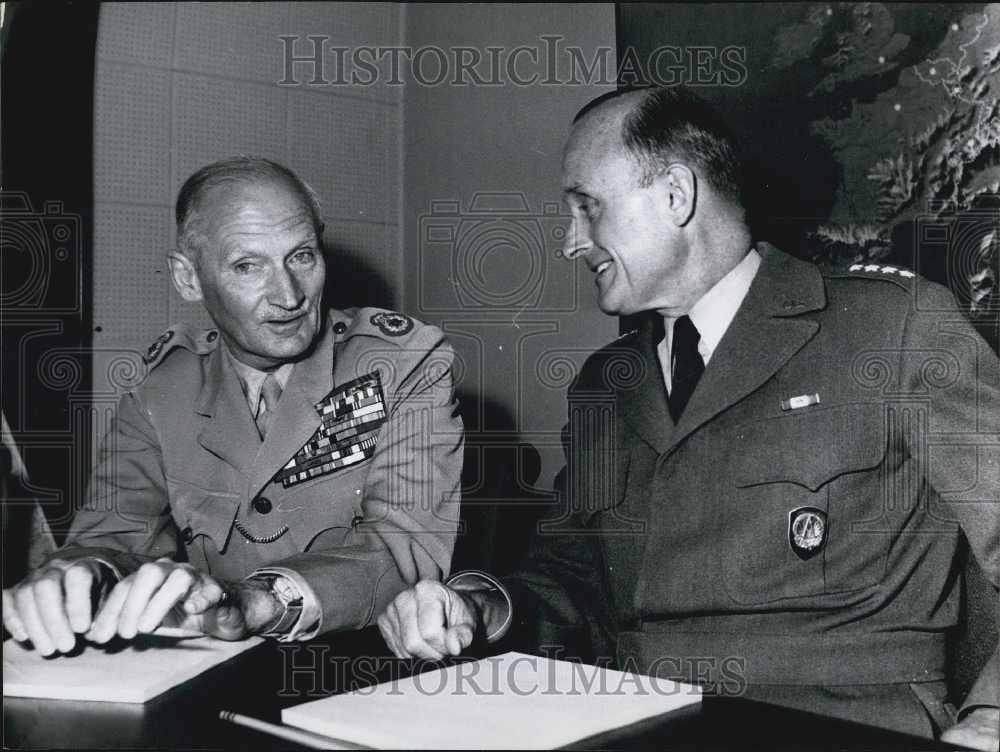 Press Photo Gen. Alfred Gruenther Succeeds General Ridgeway as Allied Commander - Historic Images