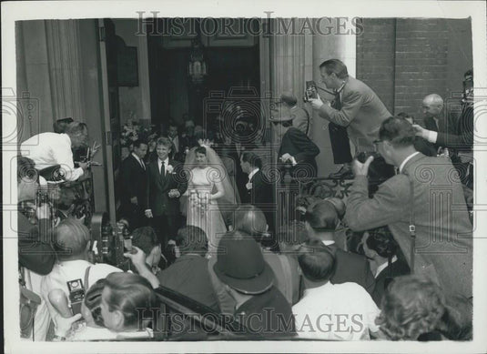 1960 Press Photo Tommy Steele weds Miss Ann Donoghue - Historic Images