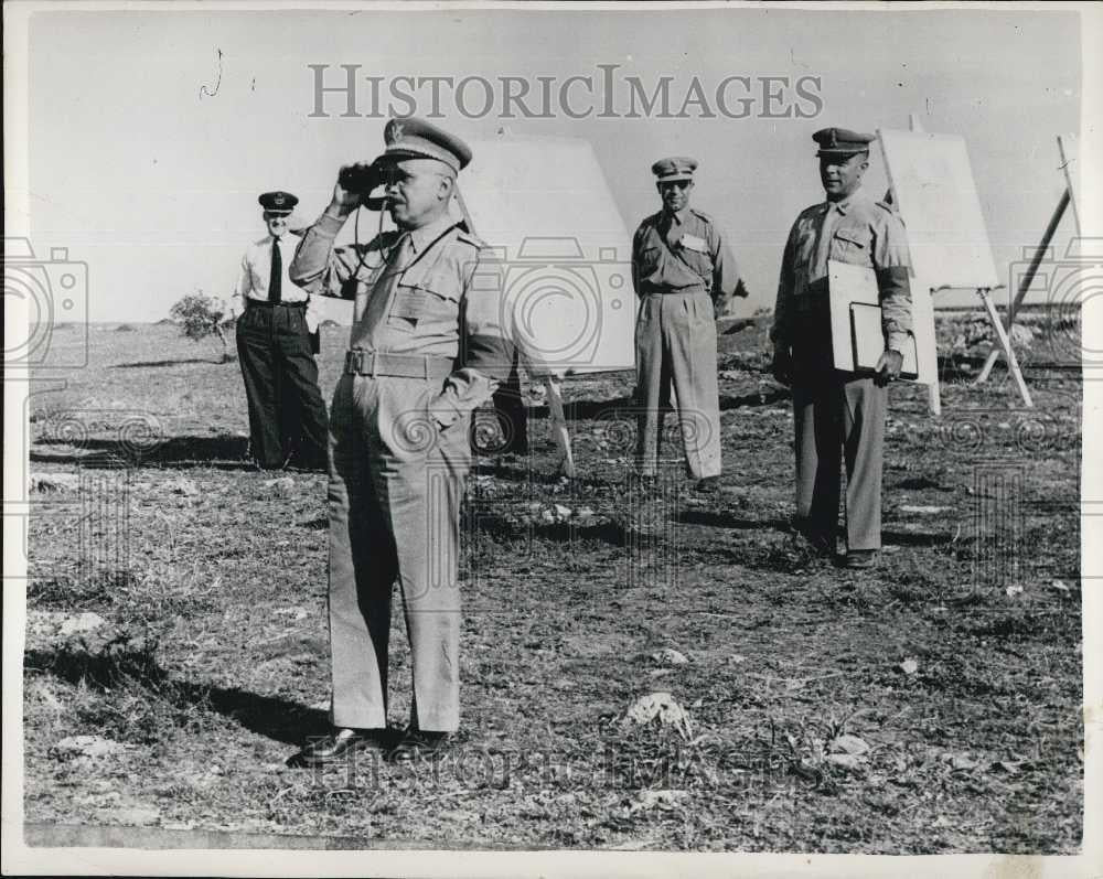 1953 Press Photo Autumn Maneuvers of The Italian Forces In Sicily - Historic Images