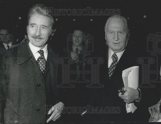 1976 Press Photo Edgardo Sogno, Randolfo Pacciardi - Historic Images