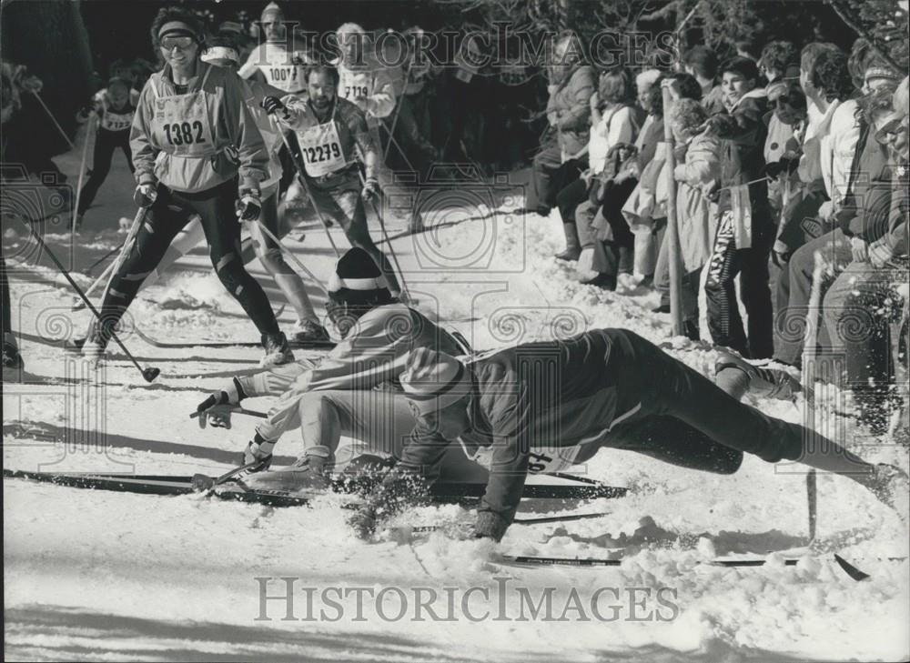 1990 Press Photo Engadin Ski-Marathon, Grisons - Historic Images