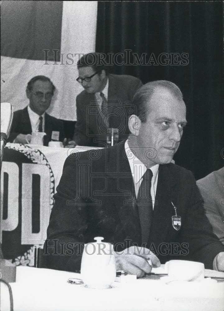 1971 Press Photo Germany National Democratic Party Chairman Martin Musagnug - Historic Images