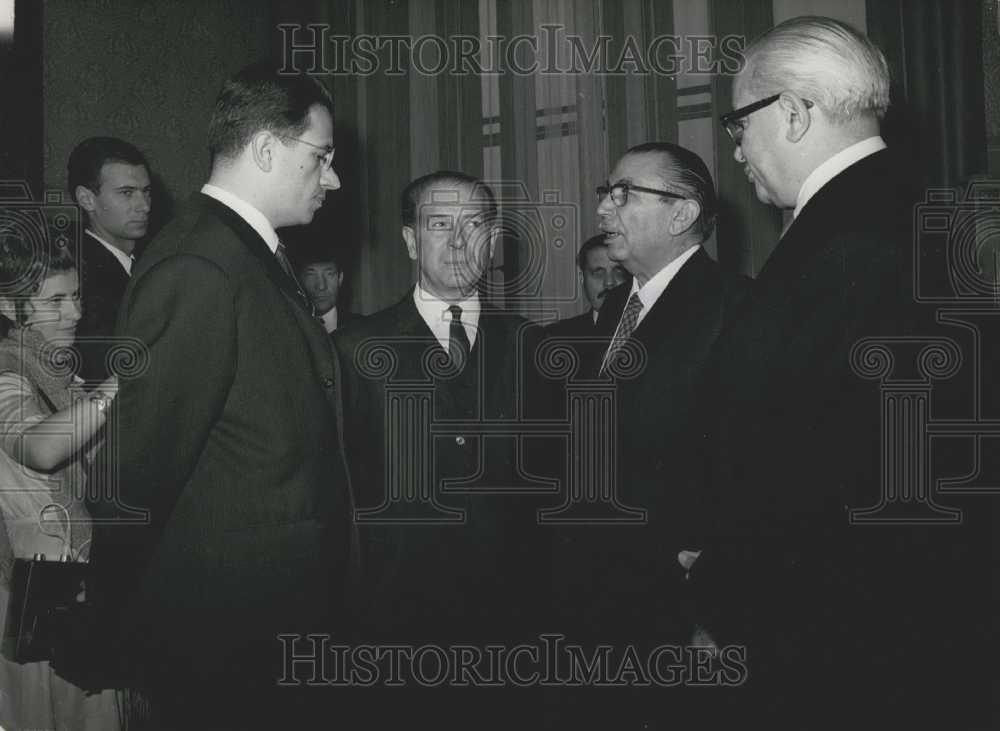 1970 Press Photo Hungarian,Turkish &amp;Polish Foreign ministers meet - Historic Images