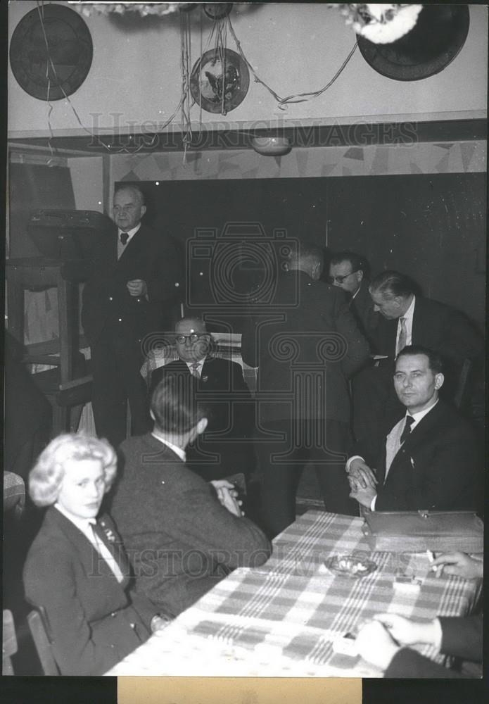 1960 Press Photo Chairman Wilhelm Meinberg  of the Deutsche Reichspartel - Historic Images