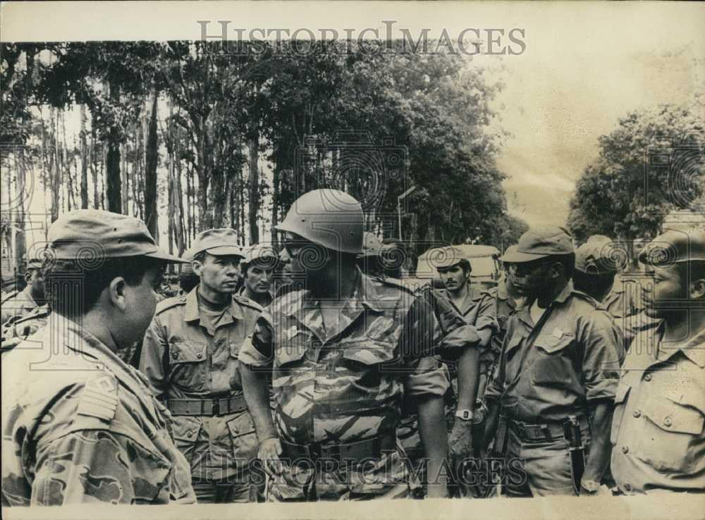 1977 Press Photo President Mobutu Meets His Allies - Historic Images