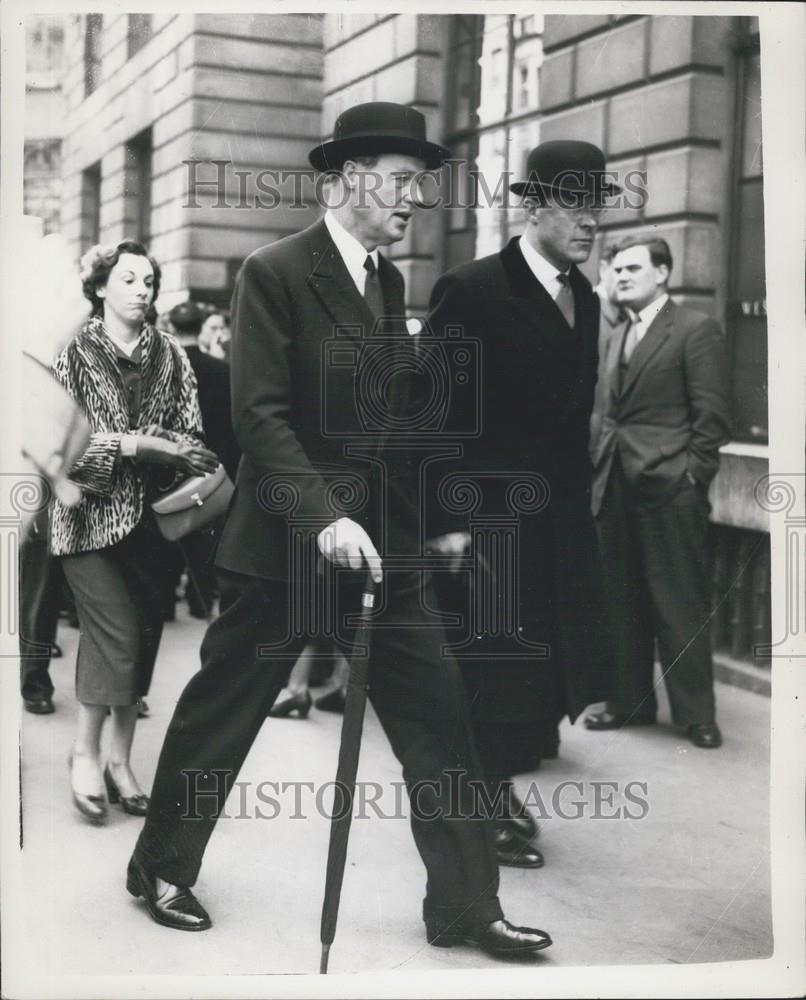 1955 Press Photo Lord Rothermere Chairman of the N.P.A - Historic Images