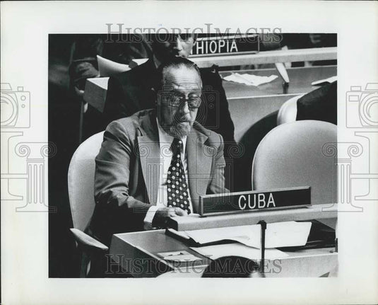 1978 Press Photo Carlos Rafael Rodriguez, V.P. Cuba - Historic Images