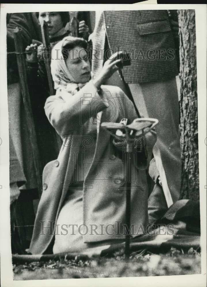 1958 Press Photo Queen at Badminton Horse Trails - Historic Images