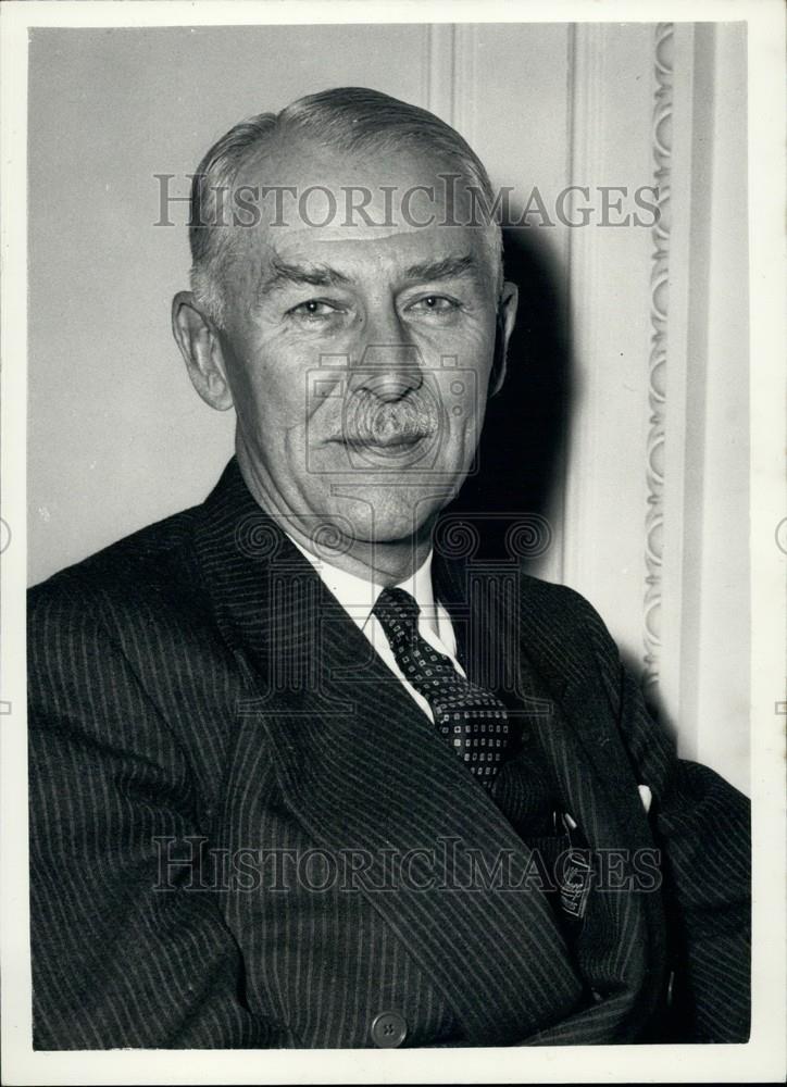 1958 Press Photo M. Rene van Meerbeke Belgian Ambassador to London - Historic Images