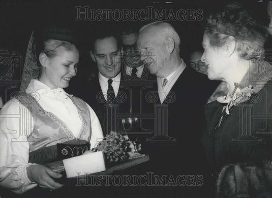 1963 Press Photo German President Heinrich Luebke Opens International Greek Week - Historic Images