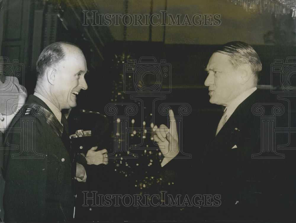 Press Photo General Ridgeway &amp; President Coty - Historic Images