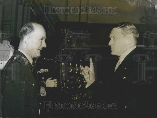 Press Photo General Ridgeway & President Coty - Historic Images