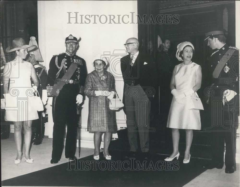 1969 Press Photo  Finl. Dr Urho Kekkonen and wife,The Queen and Prince Philip - Historic Images