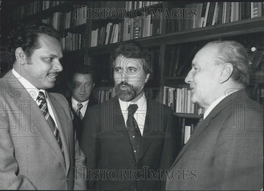 1978 Press Photo Yemen's Ali Nasser Mohamed& Hungary's Pary Janos Kadar - Historic Images