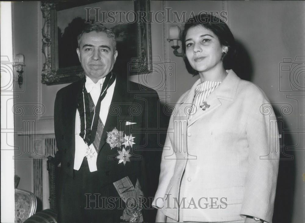 1965 Press Photo New Jordanian Ambassador presents credentials - Historic Images