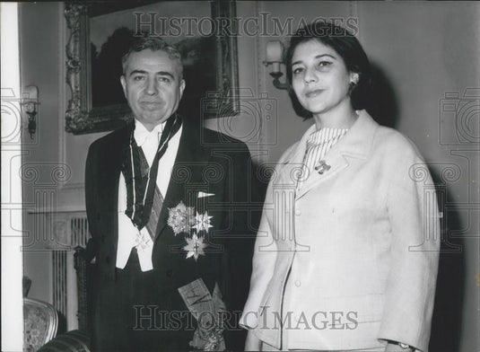 1965 Press Photo New Jordanian Ambassador presents credentials - Historic Images
