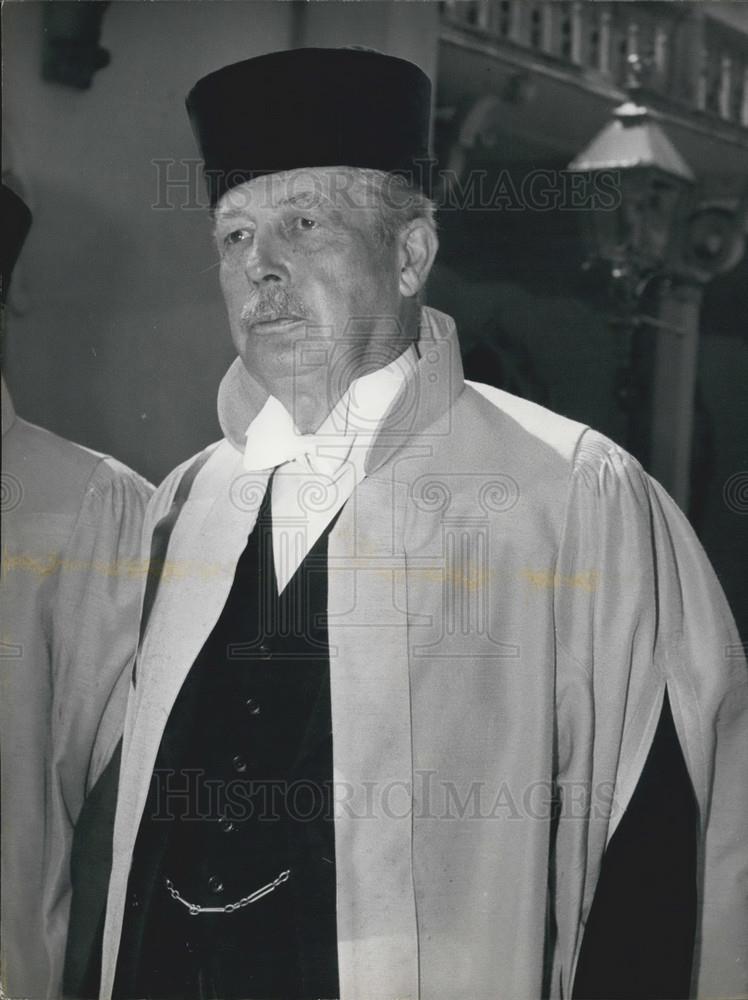 1963 Press Photo Prime Minister Harold MacMillan Honorary Doctorate Ceremony - Historic Images