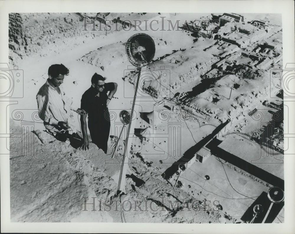 1959 Press Photo Aerial view of Egyptian village - Historic Images