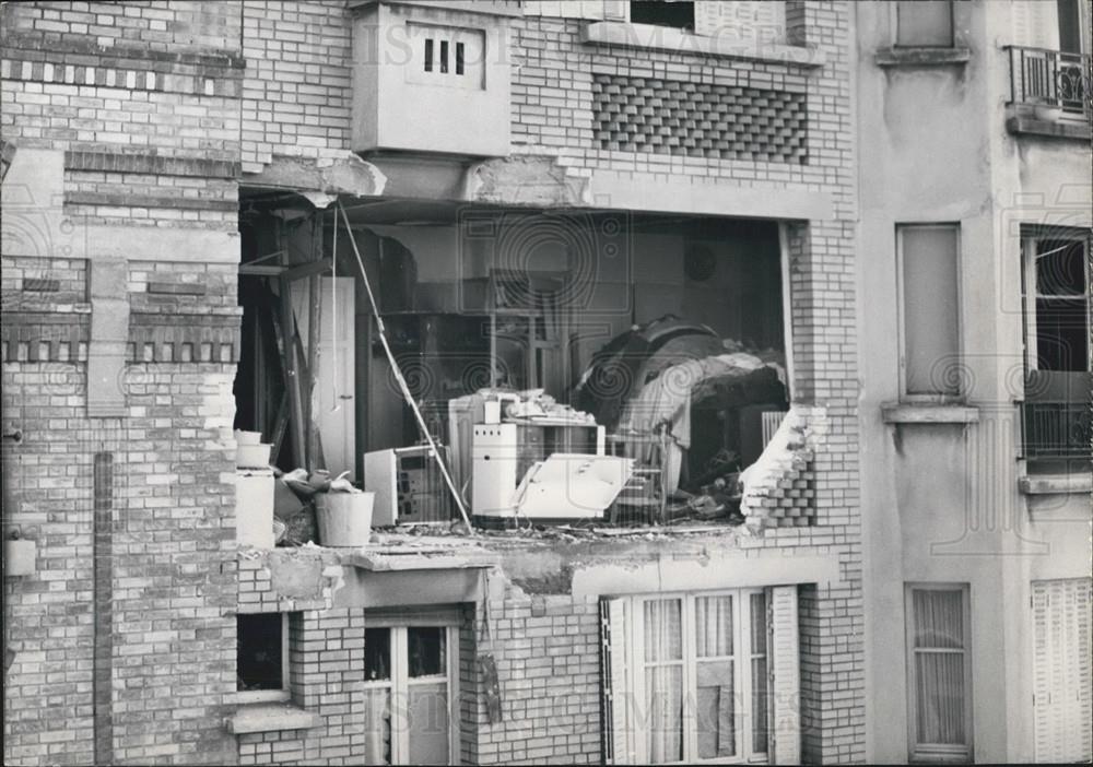 1963 Press Photo Damages After the Explosion Due to Mrs.Thiler&#39;s Suicide by Gas - Historic Images